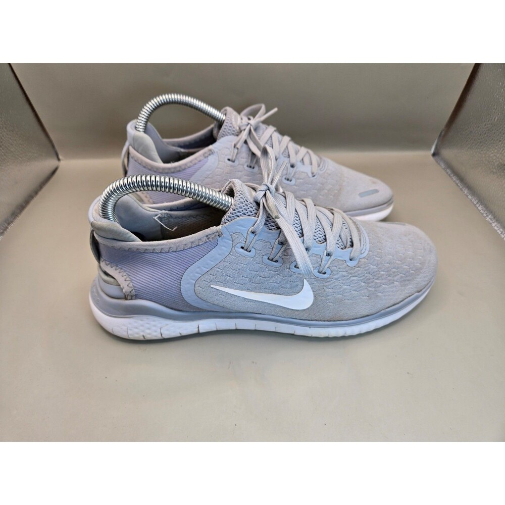 Nike Free RN 2018 Shoes Women's 7.5 Wolf Grey Running Athletic Barefoot Sneakers